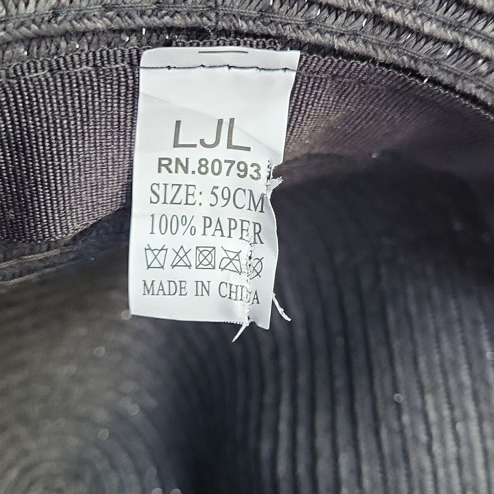Black Paper Sunhat, Fish On - Picture 5 of 5